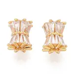 925 Sterling Silver Pave Clear Cubic Zirconia Drum Beads