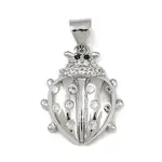 Brass Micro Pave Cubic Zirconia Pendants