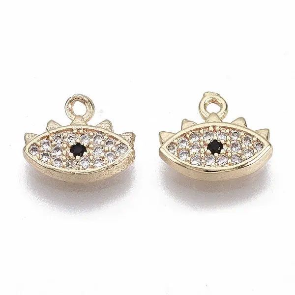 Brass Micro Cubic Zirconia Charms