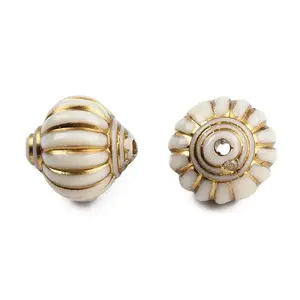 Lantern Plating Acrylic Beads