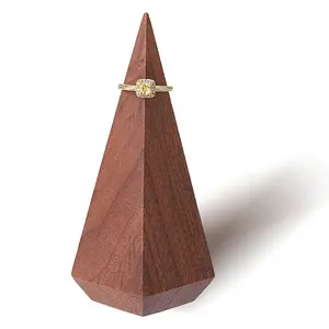 Walnut Wooden Ring Storage Rack Display Stands
