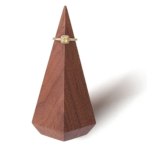 Walnut Wooden Ring Storage Rack Display Stands