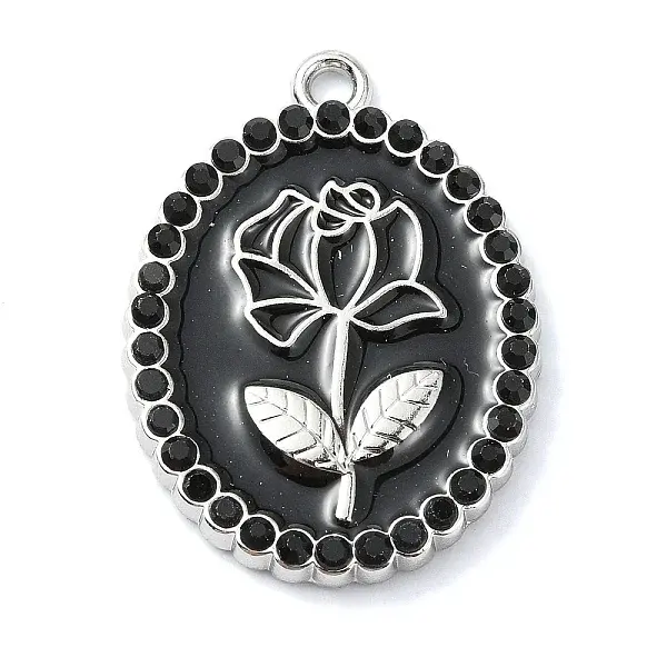 Rack Plating Alloy Enamel Pendants