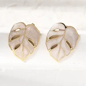 Brass Stud Earrings for Women