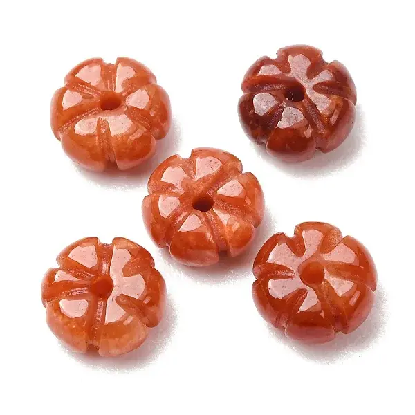 Dyed Natural Myanmar Jade Carved Beads