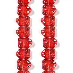 Transparent Glass Enamel Beads Strands