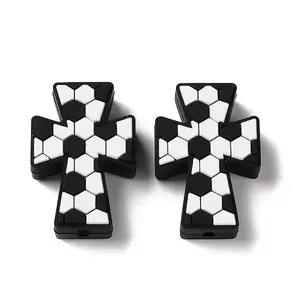 Sports Theme Silicone Beads
