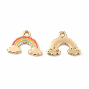 Rack Plating Alloy Enamel Pendants
