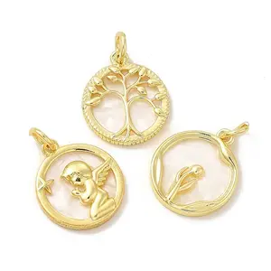 Rack Plating Brass with Plastic Pendants