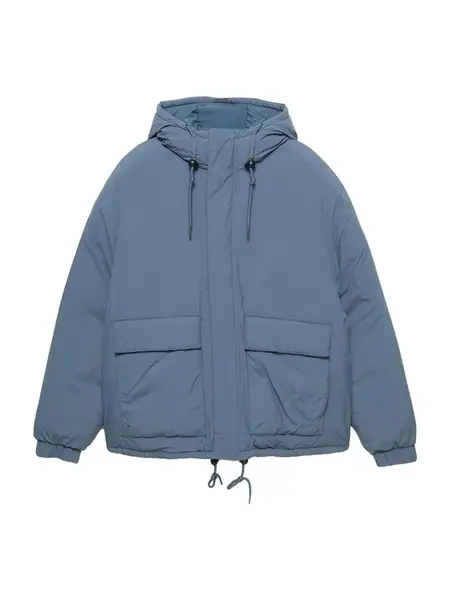 Pull&Bear Zimná bunda  zafírová