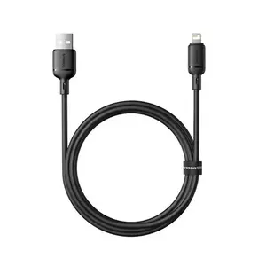 Kabel Baseus Silky USB/Lightning 1m 2.4A, černá