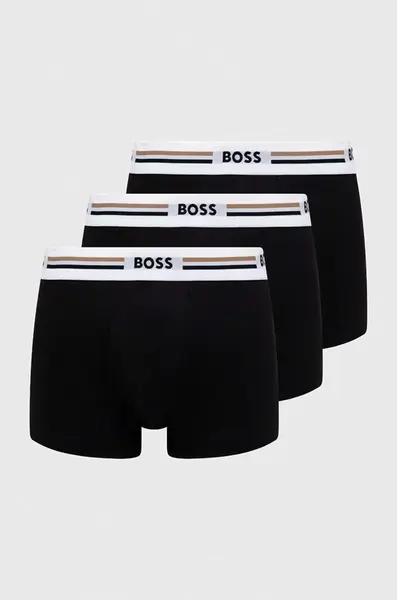BOSS přiléhavé boxerky pánské s viskózou Trunk 3P Revive 3-pack