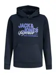 JACK & JONES MINI Mikina  modrá / námornícka modrá / biela