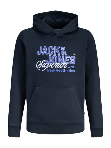 JACK & JONES MINI Mikina  modrá / námornícka modrá / biela
