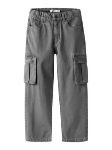 NAME IT Nohavice 'NKMRYAN'  sivý denim