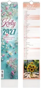 Kalendář 2027 vázankový Květy