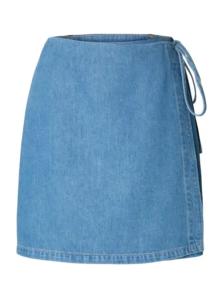 SELECTED Sukňa 'SLFTenna'  modrá denim