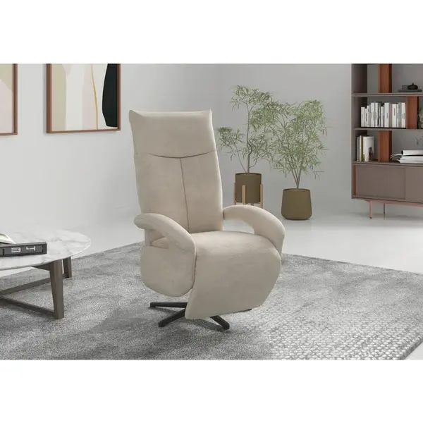 Sit & More RELAXAČNÍ KŘESLO, textil, pískové barvy