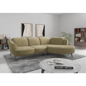 Sit & More ROHOVÁ SEDAČKA, textil, olivově zelená