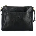 Dámská kožená crossbody kabelka černá - Katana Baylei