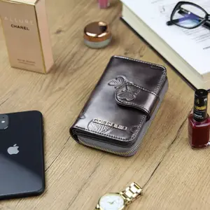 Dámská kožená peněženka šedá - Gregorio Dorianna