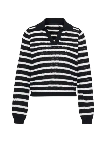 Vero Moda Petite Sveter 'VMGORGEOUS'  čierna / biela