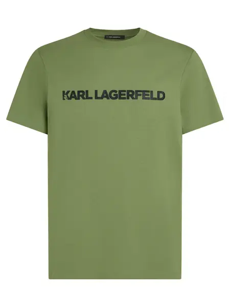 Karl Lagerfeld Tričko  zelená / čierna