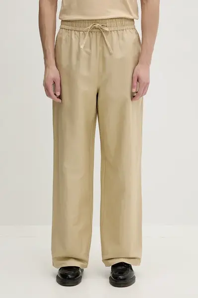 Karl Lagerfeld Jeans nohavice pánske s ľanom