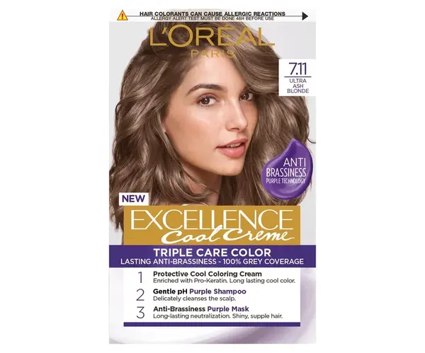 Permanentní barva Loréal Excellence Cool Creme 7.11 ultra popelavá blond - L’Oréal Paris + dárek zdarma