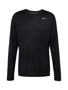 NIKE Funkčné tričko  čierna / biela