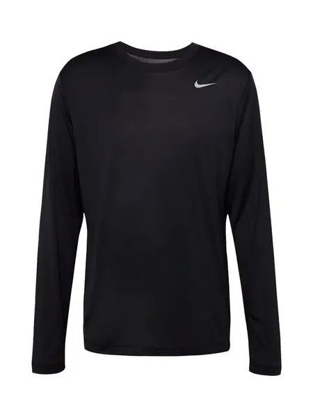 NIKE Funkčné tričko  čierna / biela