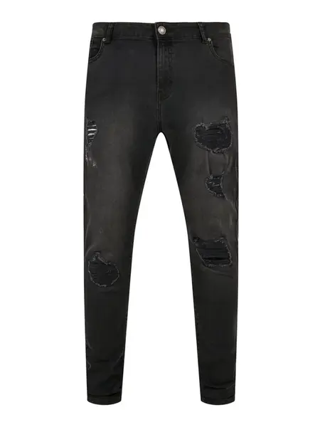 Urban Classics Džínsy  čierny denim