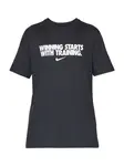 NIKE Funkčné tričko 'WINNING'  čierna / biela