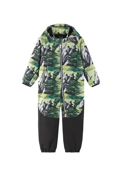 Kojenecký overal Reima Moomin Mjosa zelená barva, 5100328C