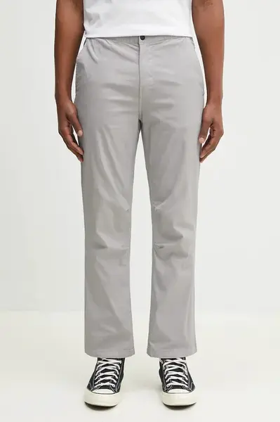 Kalhoty Napapijri M-Massi Chino pánské, šedá barva, jednoduché, NP0A4IDUH621