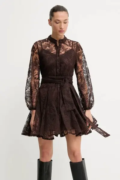 Šaty Answear.LAB hnědá barva, mini