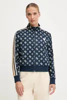 Mikina Guess PEONY dámská, tmavomodrá barva, vzorovaná, V5YQ07 K0282