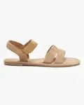 Resti Light brown women's eco-suede flat sandals Nerina - Footwear