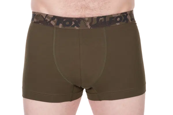 Fox trenýrky boxer shorts khaki/black 2 ks - l