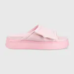 Pantofle Chiara Ferragni CF3150_012 dámské, růžová barva, na platformě, CF PLATFORM SLIDER