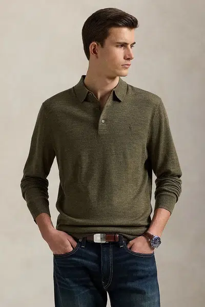 Svetr Polo Ralph Lauren pánský, zelená barva, 710941104