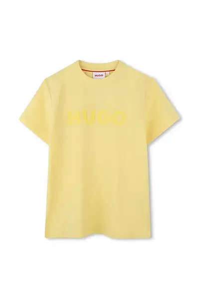 Dětské bavlněné tričko HUGO