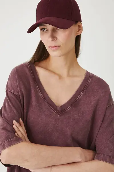 Bavlněné tričko Medicine dámské, vínová barva