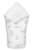 Baby Nellys Kojenecká zavinovačka Klasik Louka, bílá