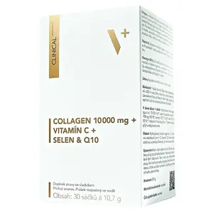 Clinical Collagen 10000 mg + vitamín C + selen + Q10 30 sáčků x 10.7 g