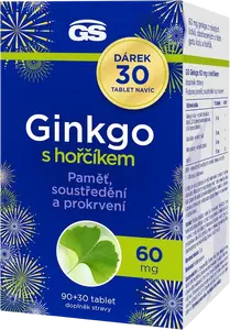 GS Ginkgo 60 mg s hořčíkem 120 tablety