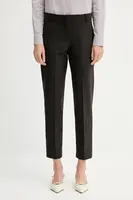 Kalhoty MAX&Co. dámské, hnědá barva, široké, high waist, 2526136032200