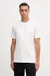 Bavlněné tričko Armani Exchange pánské, bílá barva, XM001454 AF10361