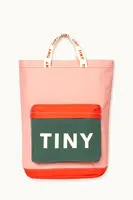 Dětská taška Tinycottons COLOR BLOCK TOTEPACK růžová barva, AW25-509