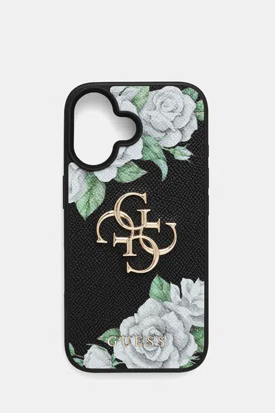 Obal na telefon Guess iPhone 16 černá barva, GUHCP16SPGROP4MK